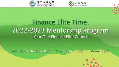 Finance Elite Time: 2022-2023 Mentorship Program