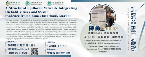 Academic Year 2025/2026 — Faculty of Finance Economic and Financial Workshop [8] A Structural Spillo...